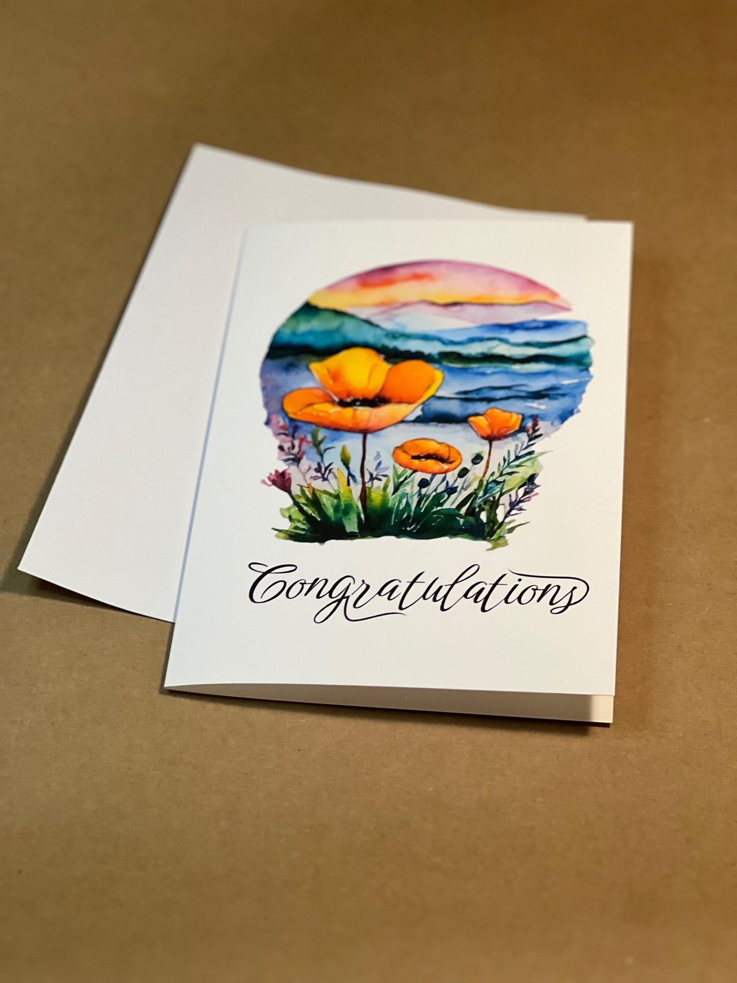 Poppy congratulations card