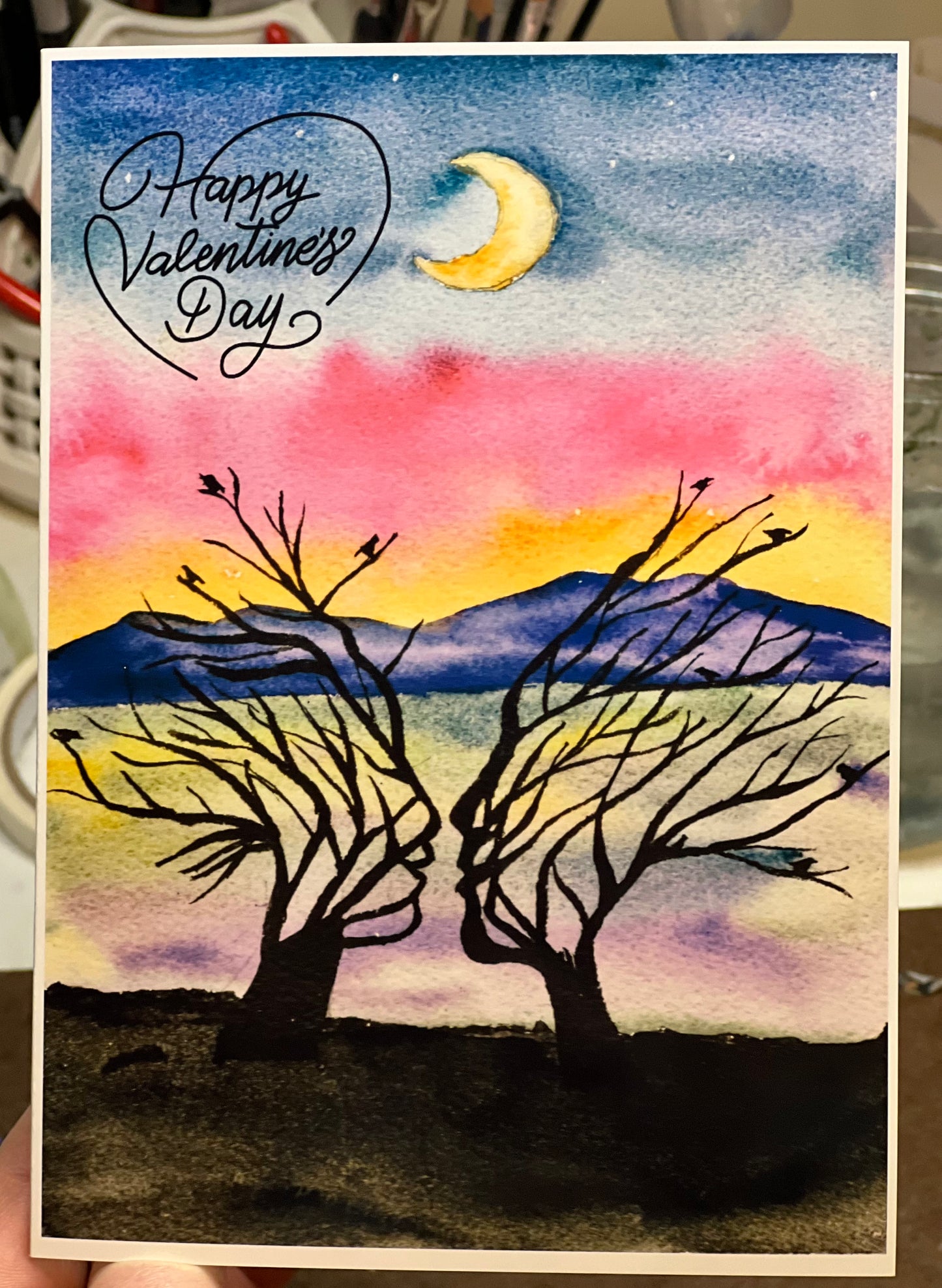 VDay tree kissing